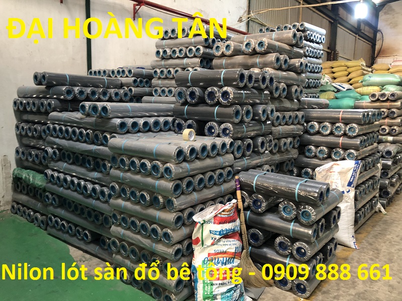 nilon lót sàn đổ bê tông